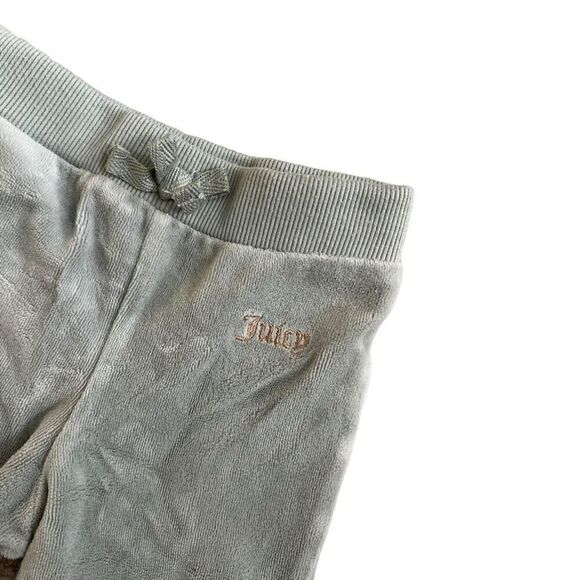 Juicy Couture Kids Velour Sweatshirt Sweatpants Set 2 Pcs Size 12M Mint Green - Picture 4 of 9